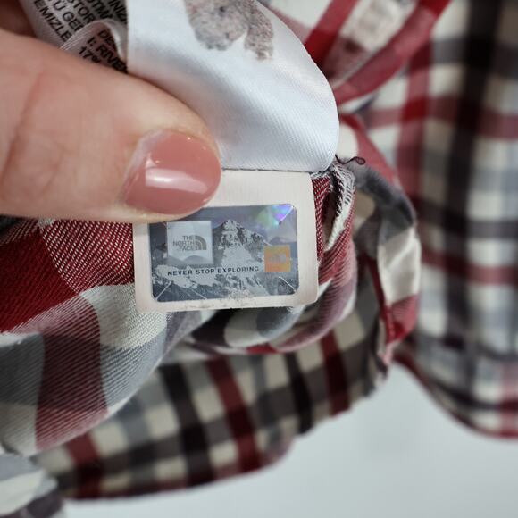 The North Face Men's Long Sleeve Plaid Button Down Cotton Blend Shirt Size XL - Picture 9 of 9